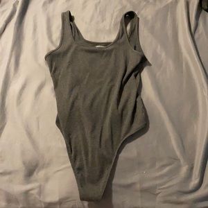 American Eagle Grey Tank Bodysuit